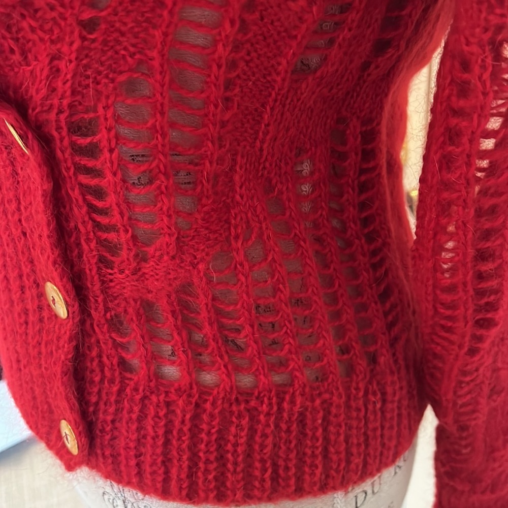 Fuzzi mohair cardigan New with tags - Picture 3 of 6